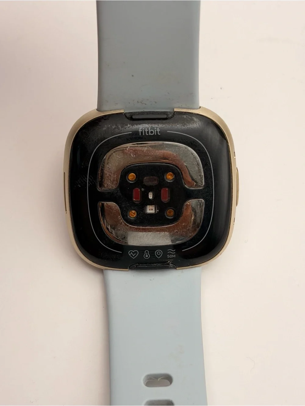 Fitbit Sense 2, Tested, Gold/blue, Good, Charger Included, Latest Model